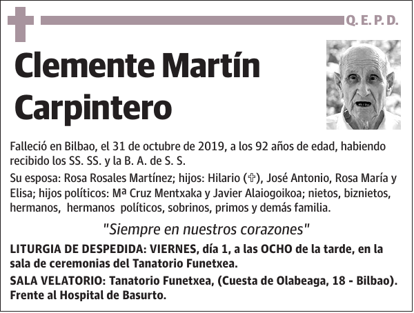 Clemente Martín Carpintero