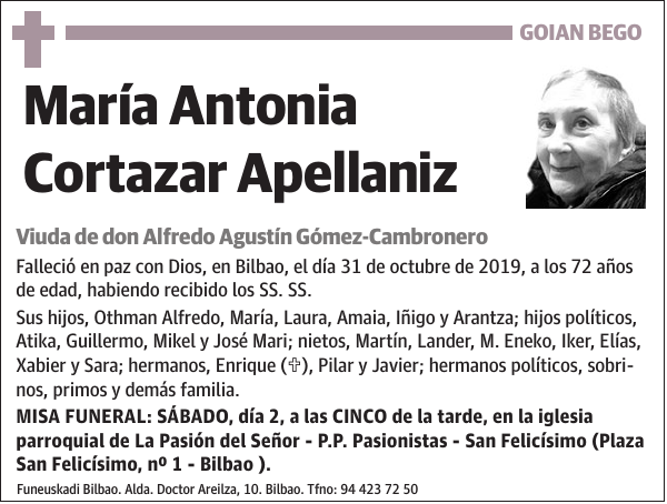 María Antonia Cortazar Apellaniz