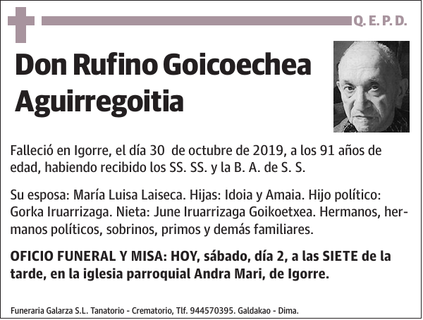 Rufino Goicoechea Aguirregoitia