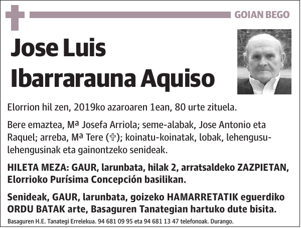 Jose Luis Ibarrarauna Aquiso