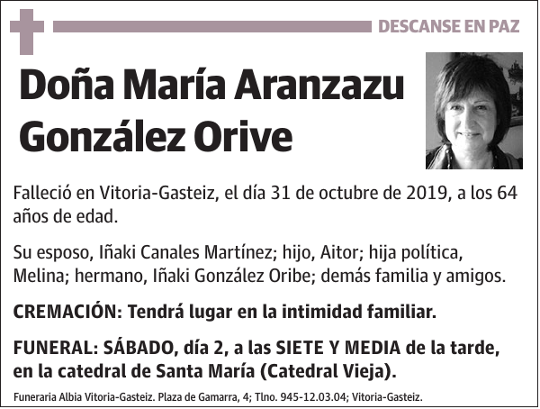 María Aranzazu González Orive