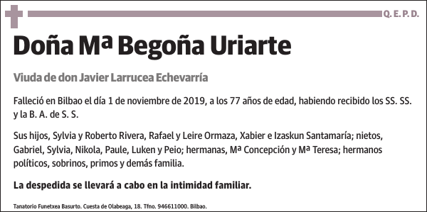 Mª Begoña Uriarte