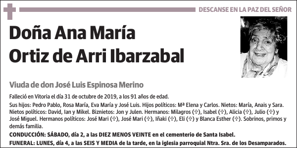 Ana María Ortiz de Arri Ibarzabal