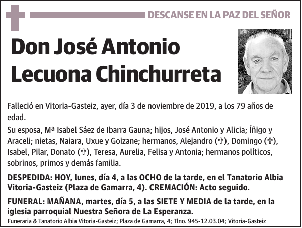 José Antonio Lecuona Chinchurreta