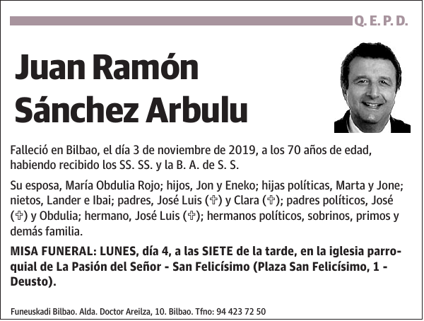 Juan Ramón Sánchez Arbulu