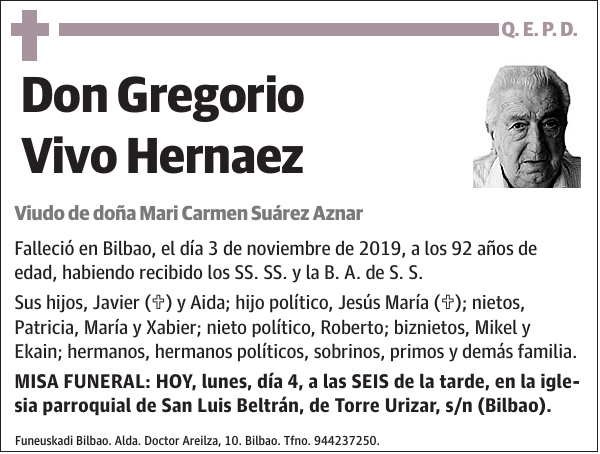 Gregorio Vivo Hernaez