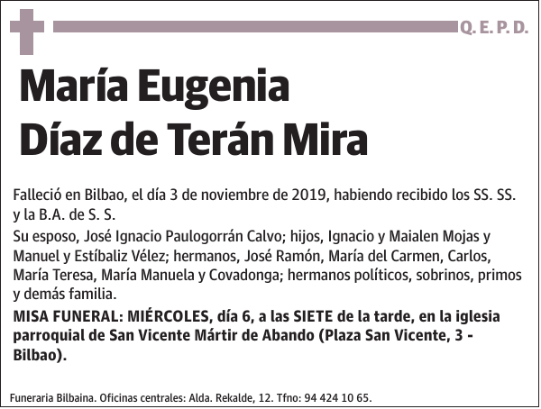 María Eugenia Díaz de Terán Mira