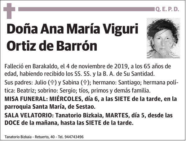 Ana María Viguri Ortiz de Barrón