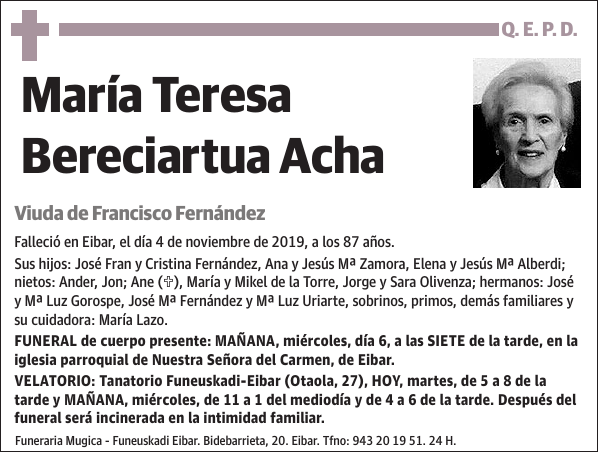 María Teresa Bereciartua Acha