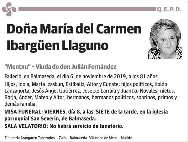 María del Carmen Ibargüen Llaguno