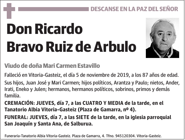 Ricardo Bravo Ruiz de Arbulo