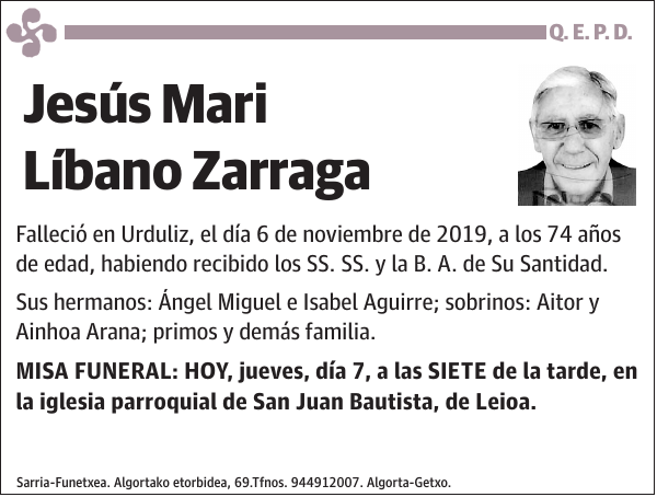 Jesús Mari Líbano Zarraga