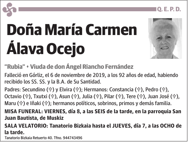 María Carmen Álava Ocejo