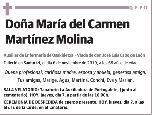 María del Carmen Martínez Molina