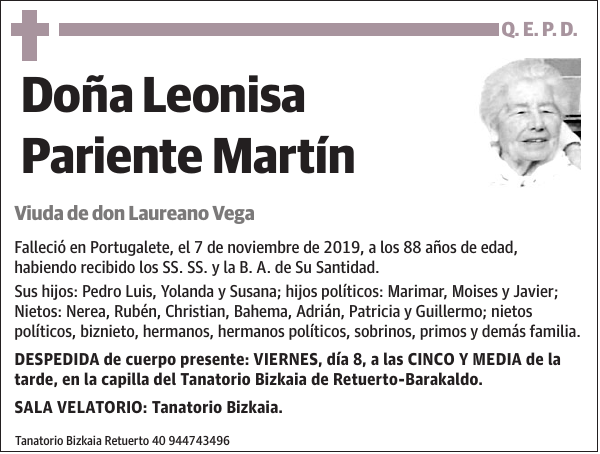 Leonisa Pariente Martín