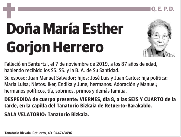 María Esther Gorjon Herrero