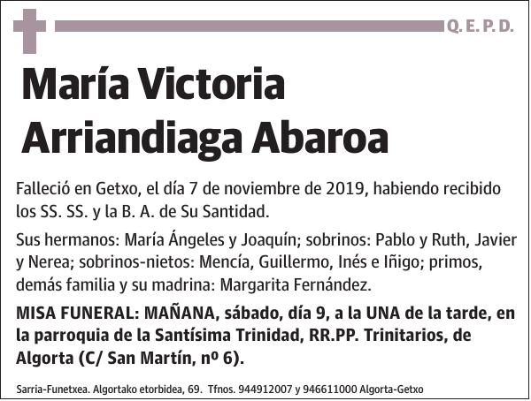 María Victoria Arriandiaga Abaroa