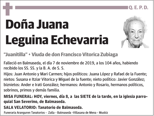 Juana Leguina Echevarria