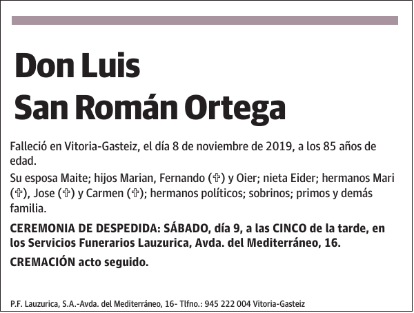 Luis San Román Ortega