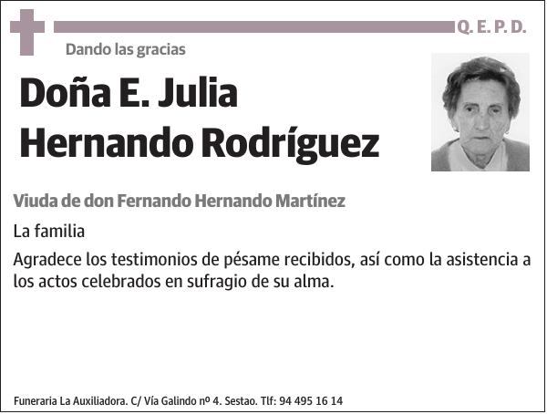 E. Julia Hernando Rodríguez