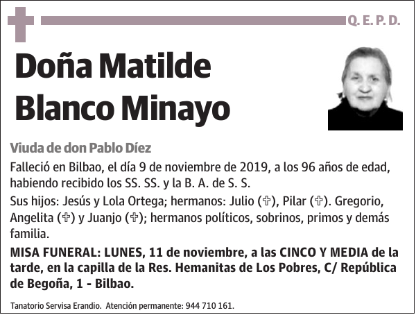 Matilde Blanco Minayo