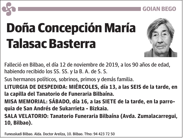 Concepción María Talasac Basterra