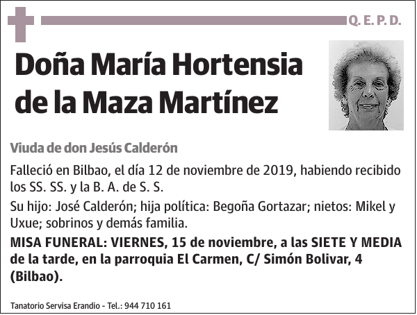 María Hortensia de la Maza Martínez