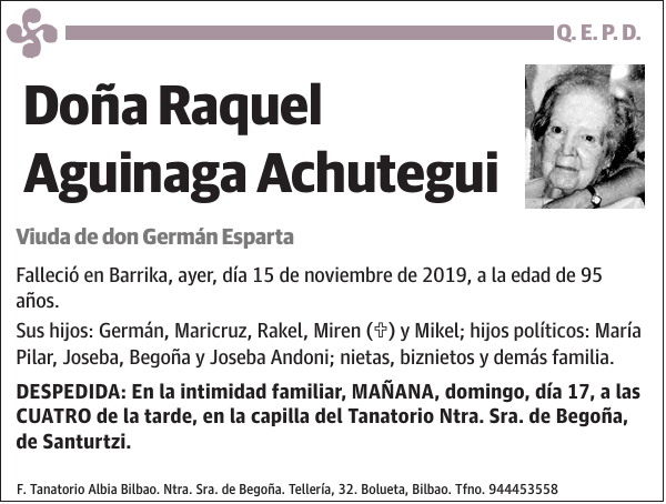 Raquel Aguinaga Achutegui