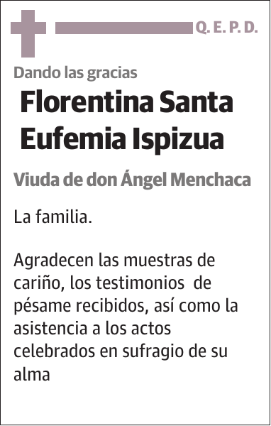 Florentina Santa Eufemia Ispizua