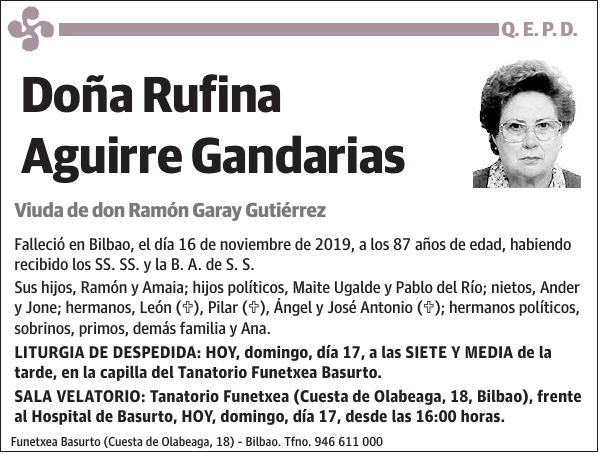 Rufina Aguirre Gandarias