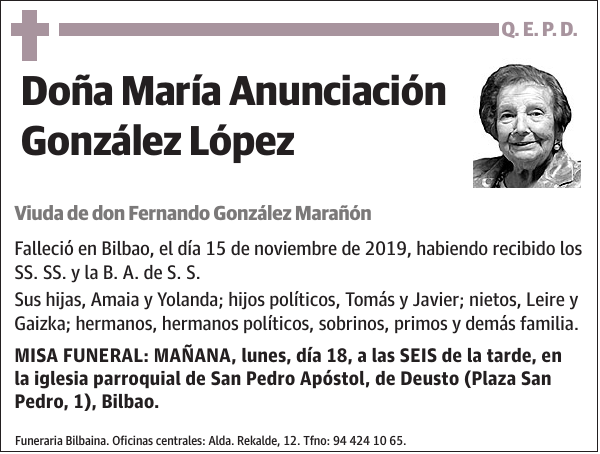 María Anunciación González López