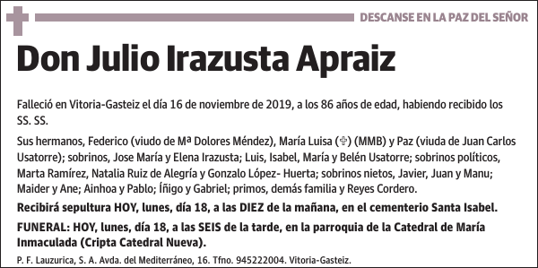 Julio Irazusta Apraiz