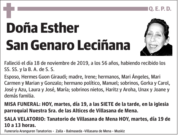 Esther San Genaro Leciñana