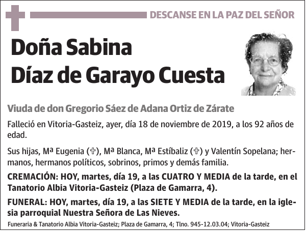 Sabina Díaz de Garayo Cuesta