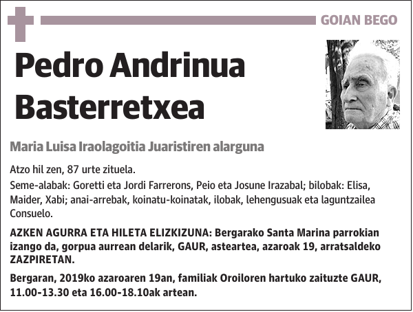 Pedro Andrinua Basterretxea