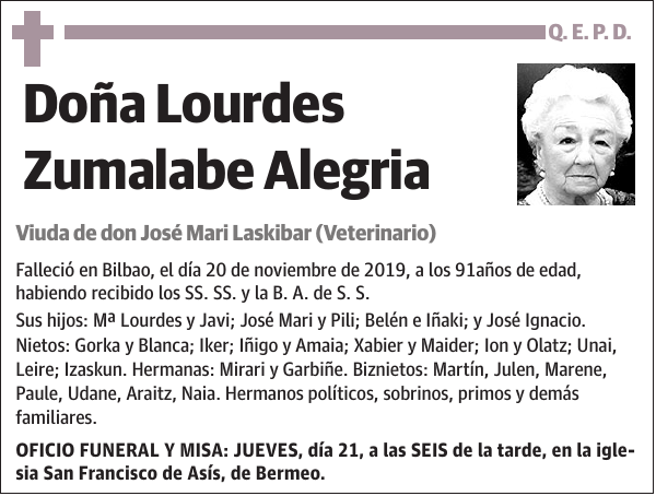 Lourdes Zumalabe Alegria