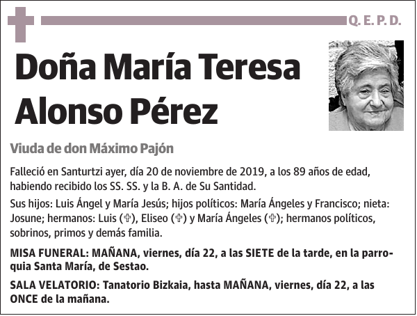 María Teresa Alonso Pérez