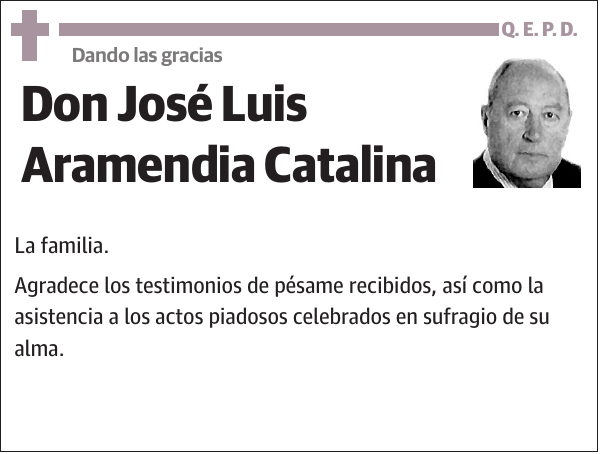 José Luis Aramendia Catalina La familia.