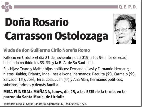 Rosario Carrasson Ostolozaga