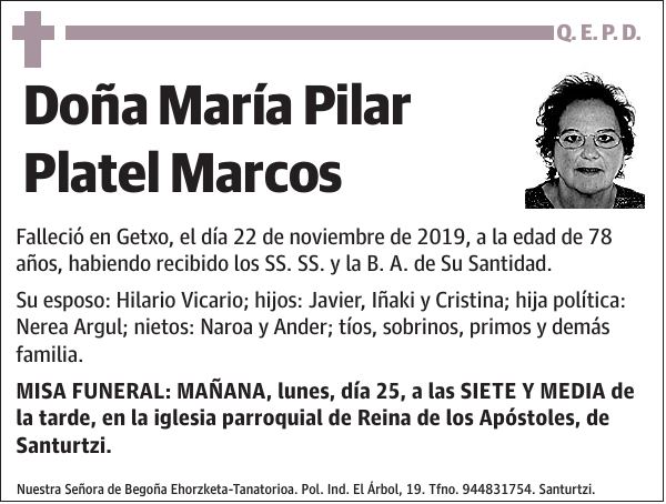 María Pilar Platel Marcos