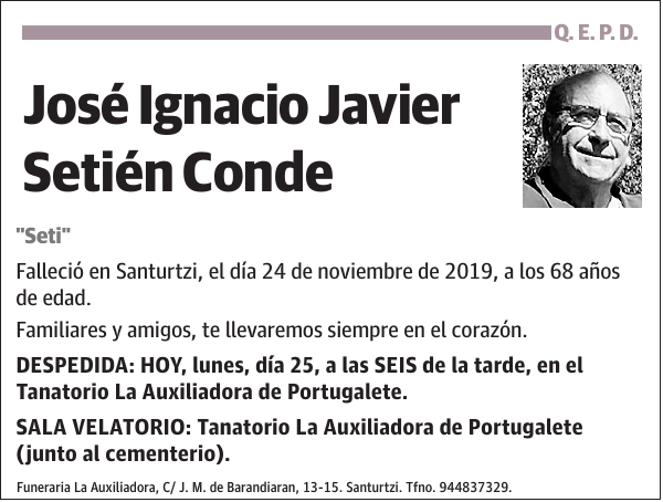 José Ignacio Javier Setién Conde