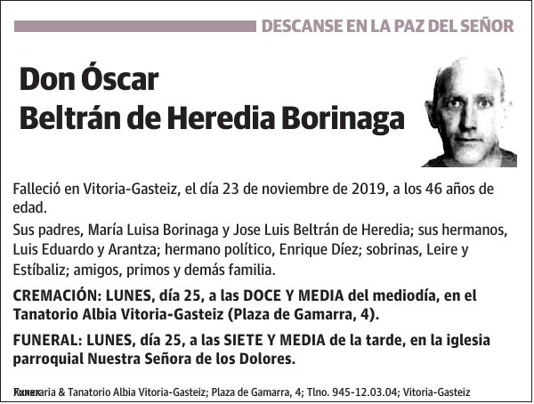 Óscar Beltrán de Heredia Borinaga