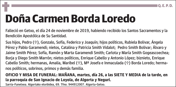 Carmen Borda Loredo