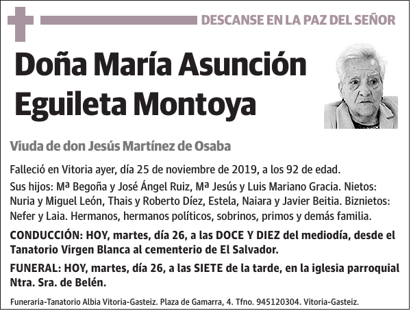 María Asunción Eguileta Montoya