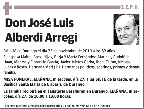 José Luis Alberdi Arregi