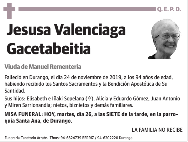 Jesusa Valenciaga Gacetabeitia