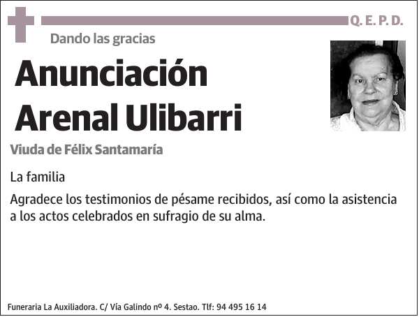 Anunciación Arenal Ulibarri