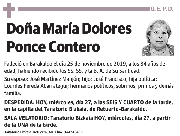 María Dolores Ponce Contero