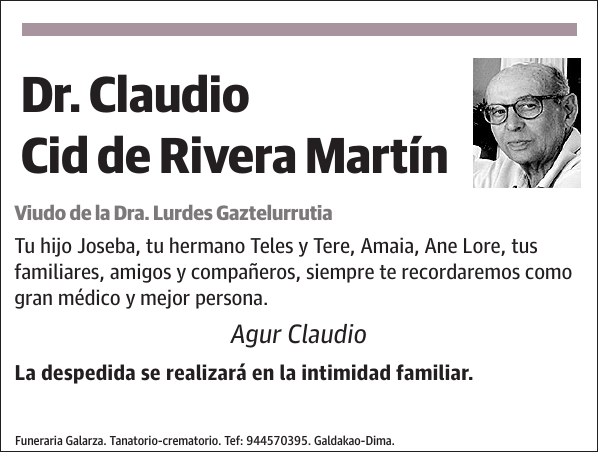 Claudio Cid de Rivera Martín