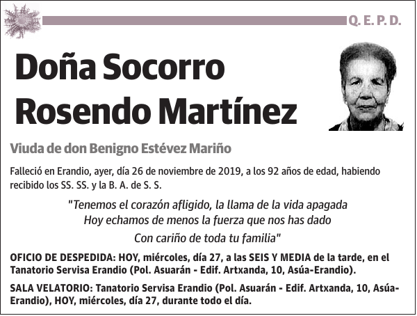 Socorro Rosendo Martínez